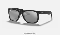 justin kleurenmix mat zwart/grijs XX46DZ86 Heren Ray-Ban zonnebril