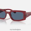 Kiliane biogebaseerd gelimiteerd gepolijst transparant rood/donkerblauw XX46DZ221 Heren Ray-Ban zonnebril