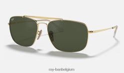 kolonel gepolijst goud/groen XX46DZ858 Heren Ray-Ban zonnebril