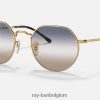 krik gepolijst goud/blauw/bruin XX46DZ73 Heren Ray-Ban zonnebril