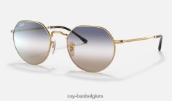 krik gepolijst goud/blauw/bruin XX46DZ73 Heren Ray-Ban zonnebril