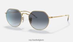 krik gepolijst goud/blauw/grijs XX46DZ70 Heren Ray-Ban zonnebril
