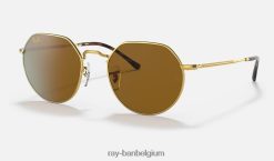 krik gepolijst goud/bruin XX46DZ72 Heren Ray-Ban zonnebril