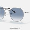 krik gepolijst zilver/blauw XX46DZ75 Heren Ray-Ban zonnebril