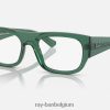 kristin optica bio-gebaseerd glanzend transparant groen XX46DZ1755 Heren Ray-Ban bril