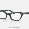 lady burbank optiek gepolijst groen XX46DZ1956 Heren Ray-Ban bril