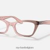 lady burbank optiek gepolijst transparant roze XX46DZ1951 Heren Ray-Ban bril