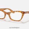 lady burbank optiek gepolijste schildpad XX46DZ1955 Heren Ray-Ban bril