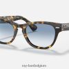 laramie gepolijst geel havana/blauw XX46DZ1225 Heren Ray-Ban zonnebril