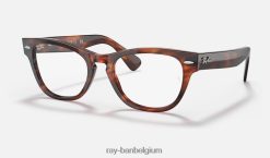 laramie optiek gepolijst gestreept havana XX46DZ2628 vrouwen Ray-Ban bril