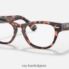 laramie optiek gepolijst roze havana XX46DZ2632 vrouwen Ray-Ban bril