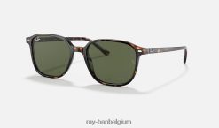 leonard glanzend schildpad/groen XX46DZ210 Heren Ray-Ban zonnebril