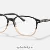 leonard optiek gepolijst grijs havana XX46DZ1825 Heren Ray-Ban bril
