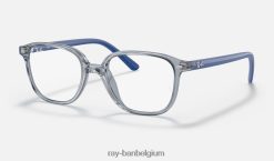 leonard optiek gepolijst transparant blauw XX46DZ2722 kinderen Ray-Ban bril