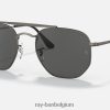 maarschalk antiek mat gunmetal/donkergrijs XX46DZ1337 Heren Ray-Ban zonnebril