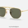 maarschalk gepolijst goud/groen XX46DZ242 Heren Ray-Ban zonnebril