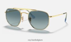 maarschalk ii gepolijst goud/blauw XX46DZ690 Heren Ray-Ban zonnebril