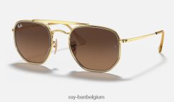 maarschalk ii gepolijst goud/bruin XX46DZ692 Heren Ray-Ban zonnebril