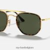 maarschalk ii gepolijst goud/groen XX46DZ688 Heren Ray-Ban zonnebril
