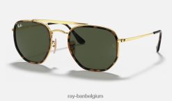 maarschalk ii gepolijst goud/groen XX46DZ688 Heren Ray-Ban zonnebril