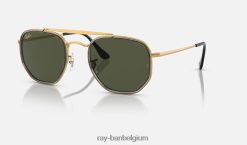 maarschalk ii gepolijst goud/groen XX46DZ696 Heren Ray-Ban zonnebril