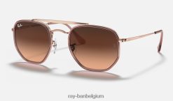 maarschalk ii gepolijst koper/roze/bruin XX46DZ691 Heren Ray-Ban zonnebril
