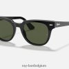 meteoor klassieker gepolijst zwart/groen XX46DZ304 Heren Ray-Ban zonnebril
