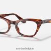 miss burbank optiek gepolijst gestreept havana XX46DZ2706 kinderen Ray-Ban bril