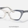 miss burbank optiek gepolijst transparant blauw XX46DZ2708 kinderen Ray-Ban bril