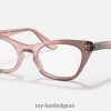 miss burbank optiek gepolijst transparant roze XX46DZ2709 kinderen Ray-Ban bril