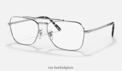 nieuwe caravanoptiek gepolijst zilver XX46DZ1636 Heren Ray-Ban bril
