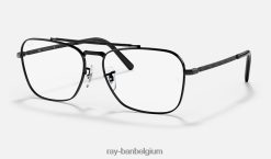 nieuwe caravanoptiek gepolijst zwart XX46DZ1635 Heren Ray-Ban bril