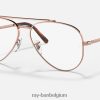 nieuwe pilotenoptiek gepolijst roségoud XX46DZ1619 Heren Ray-Ban bril