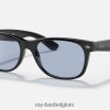 nieuwe wayfarer gewassen lenzen gepolijst zwart/blauw/grijs XX46DZ920 Heren Ray-Ban zonnebril