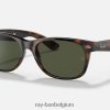nieuwe wayfarer-klassieker glanzend schildpad/groen XX46DZ1560 vrouwen Ray-Ban zonnebril