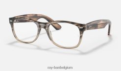 nieuwe wayfarer-optiek gepolijst bruin havana XX46DZ1593 Heren Ray-Ban bril