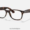 nieuwe wayfarer-optiek gepolijst donker havana XX46DZ1592 Heren Ray-Ban bril