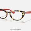 nina optiek gepolijst geel havana XX46DZ2618 vrouwen Ray-Ban bril