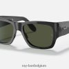 nomade gepolijst zwart/groen XX46DZ315 Heren Ray-Ban zonnebril
