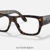 nomadische optiek gepolijst havanna XX46DZ2441 Heren Ray-Ban bril