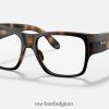 nomadische optiek gepolijst havanna XX46DZ2739 kinderen Ray-Ban bril