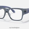 nomadische optiek gepolijst transparant blauw XX46DZ2741 kinderen Ray-Ban bril