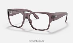 nomadische optiek gepolijst transparant donkerbruin XX46DZ2742 kinderen Ray-Ban bril