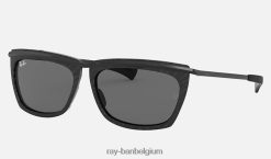 olympisch ii gepolijst zwart/donkergrijs XX46DZ1102 Heren Ray-Ban zonnebril