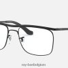 olympische ii optica gepolijst zwart XX46DZ2337 Heren Ray-Ban bril