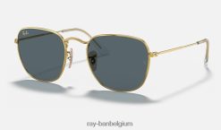 openhartig gepolijst goud/blauw XX46DZ372 Heren Ray-Ban zonnebril