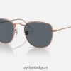 openhartig gepolijst rose goud/blauw XX46DZ254 Heren Ray-Ban zonnebril