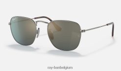 openhartig titaan gepolijst brons/blauw XX46DZ559 Heren Ray-Ban zonnebril