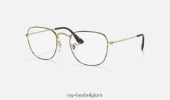 openhartige optiek gepolijst goud XX46DZ1837 Heren Ray-Ban bril