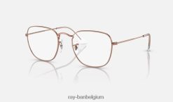 openhartige optiek gepolijst roségoud XX46DZ1758 Heren Ray-Ban bril